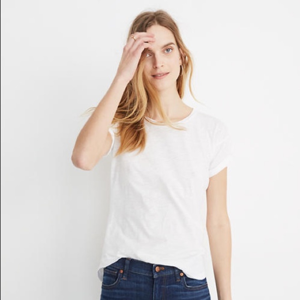 NWT Madewell Whisper Cotton Crewneck Tee